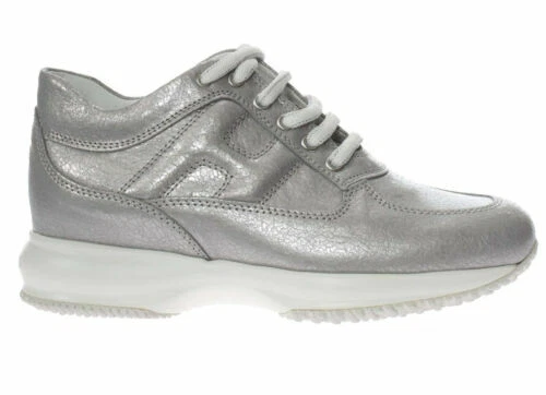 Scarpe basse da donna Hogan in argento