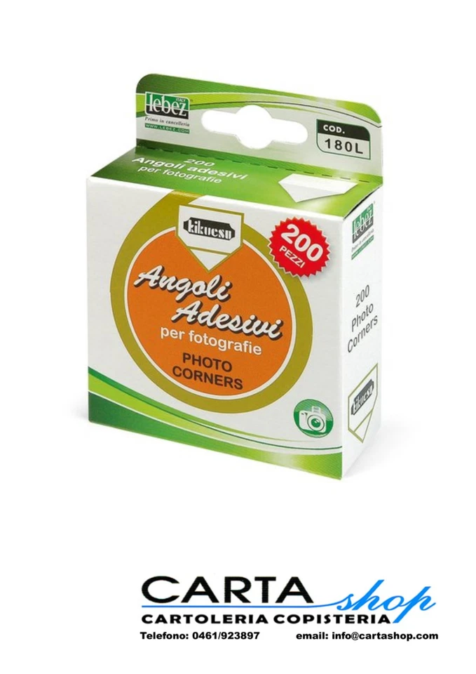 Angoli Adesivi per Foto Lebez - Confezione da 200 Pezzi