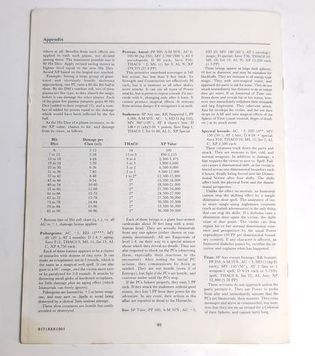 Dungeons and Dragons: THE IMMORTAL STORM IM1 -RPG - 1986 TSR #9171 - Afbeelding 13 van 13