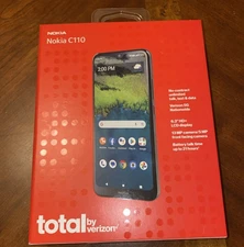 Total by Verizon Nokia C110 32GB Grey Prepaid Smartphone Brand New