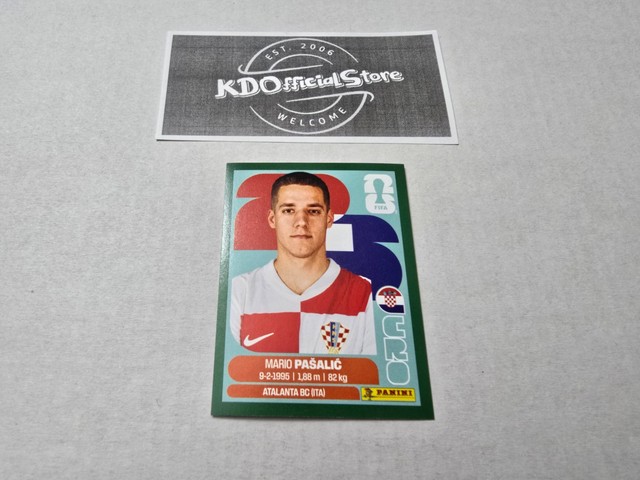 Panini 2026 FIFA World Cup Sticker Green Parallel CRO14 Mario Pasalic - Croatia