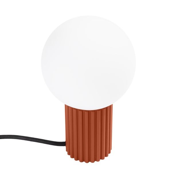 Lampe à poser design en aluminium Premium ocre rouge collection Halo G9