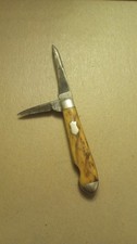 Vintage Cattaraugus 24399 Easy Open Bone Handle 2 Blade Jack Pocket Knife
