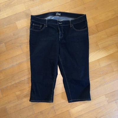 Old Navy The Diva Denim Capri Dark Blue Size 14 Regular