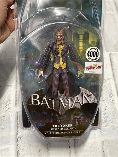 DC - Batman Arkham City Joker 2011 exclusivo de NYCC - variante enferma 1/4000 nuevo en paquete - Imagen 2 de 7