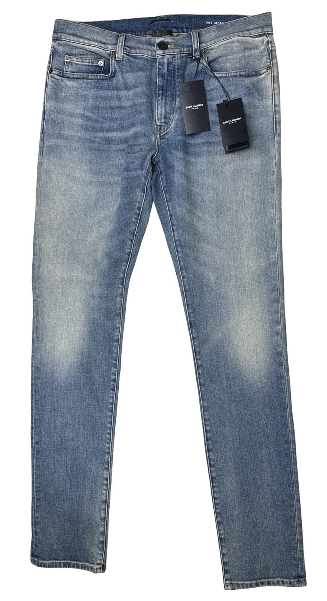Saint Laurent Blue Slim Jeans for Men for sale | eBay