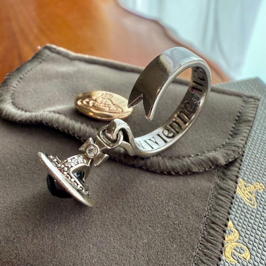 Vivienne Westwood Orb Charm Ring XS Silver | eBay