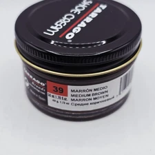 Tarrago Shoe Polish # 39 Medium Brown Cream Leather Protector 1.76 oz. 50ml Boot
