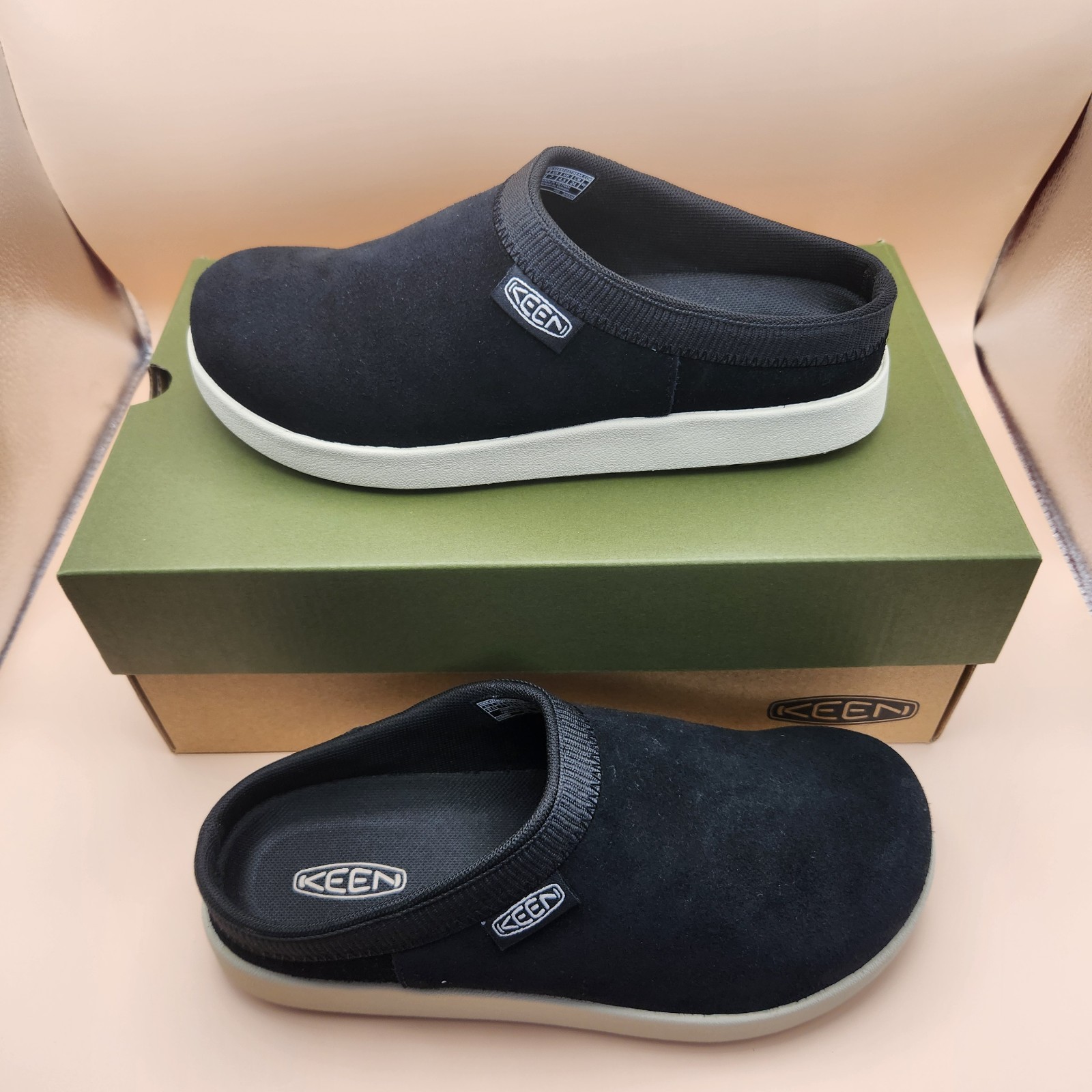 Zoccoli donna KEEN Elle Mule scamosciati nero betulla taglia 7