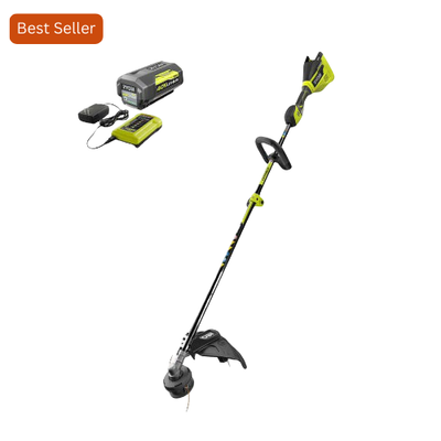 #ad RYOBI 40V Brushless EXPAND IT Attachment Capable String Trimmer with 4.0Ah... $180.26