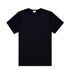 NEW - Official Sunspel Sea Island Crew S/S Knitwear Light Navy