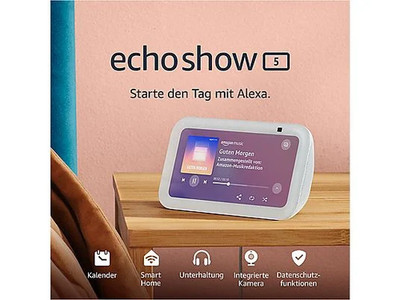  Echo Show 5 (3. Gen.) | weiß smarter Touchscreen mit Alexa NEU OVP Smart Home 