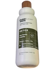 Raw Sugar Men Detox Shampoo + Conditioner 18 fl oz Charcoal Jojoba Mint – Vegan