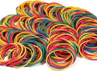 Rubber Band, Household Rubber, 300 Pieces, Rubber Bands, Colour Rubber Rings,...