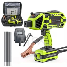 Electric Welder Hand Held Welding Machine Arc Welder Tool with 10 Welding Rods