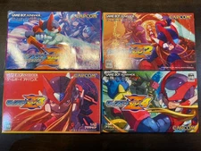 Lot 4 GBA Megaman Rockman Zero 1 2 3 4 Nintendo GameBoy Advance CAPCOM Japan 