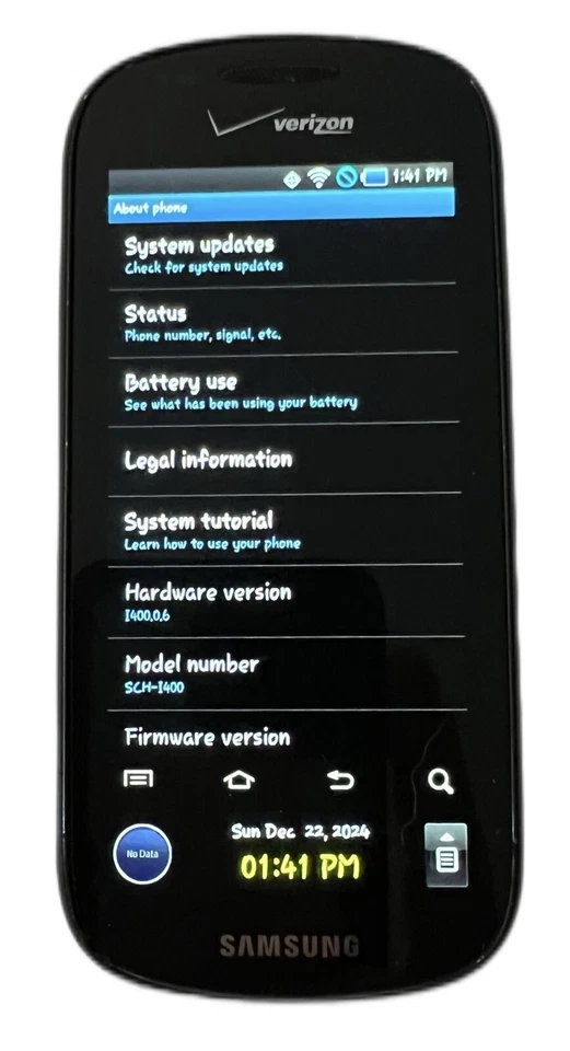 Vintage SUPER-RARE Samsung Continuum (aka Galaxy S) 1st Gen Samsung Android 2.1 - Image 3 of 4