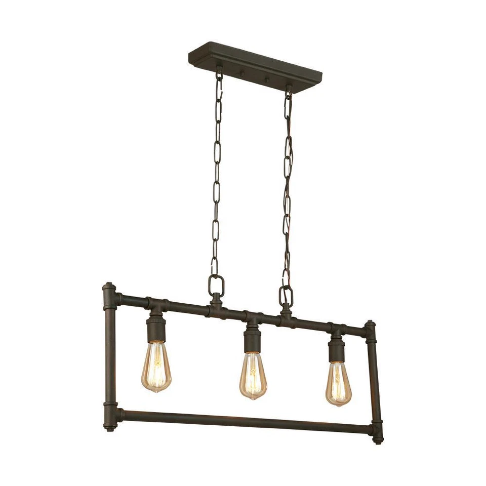 Eglo Rivertown 3 Luces Rústico Bronce Multi Colgante 203549A Bombillas (no incluidas) Foto 4 de 4