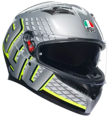 Casque Intégral Agv K3 Fortify Gris Jaune E2206 Taille S - Photo 1/3