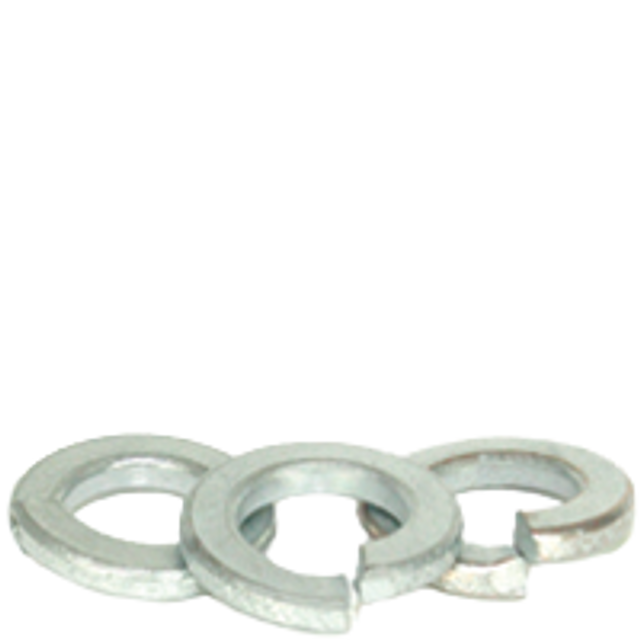 M3 DIN127B Split Lock Washers Thru-Hardened Zinc-Blue Cr+3 (25 Pack)