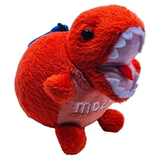 Mozilla Squishable Micro Orange Dinosaur Tyrannosaurus T-Rex 3” Plush Keychain