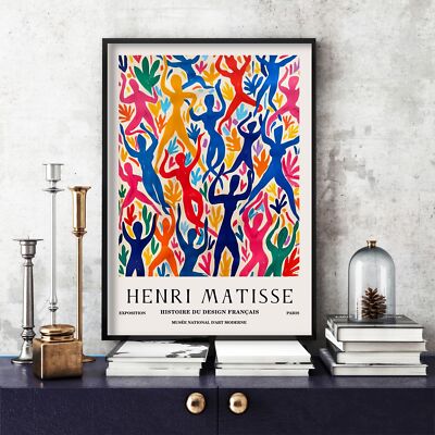 Henri Matisse Druck, Henri Matisse Ausstellungsposter, buntes Wandbild (35b)