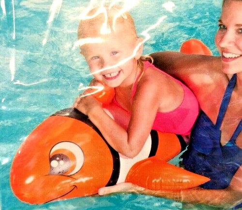 H2O Go! Inflatable Water Rider On - 35.8 Inch x 18.1in x 15in Orange Fish - Picture 2 of 4