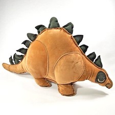 Vintage 1977 Flasher Fashions Stegosaurus Dinosaur Brown Suede Plush READ 