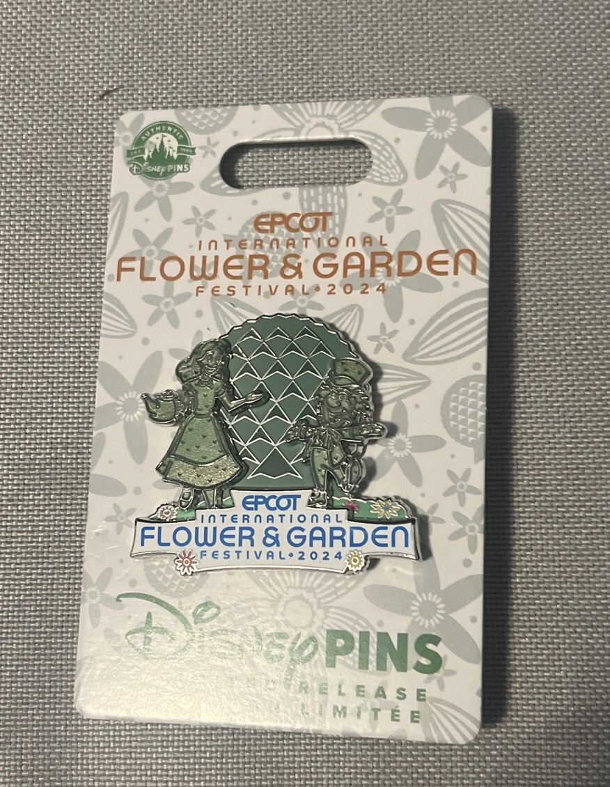 Disney Epcot Flower And Garden 2024 Alice in Wonderland Topiary Pin Pin LR Pin