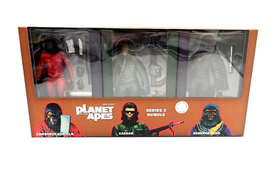 NECA Planet Of The Apes Series 3 Pack Aldo Caesar Conquest Gorilla
