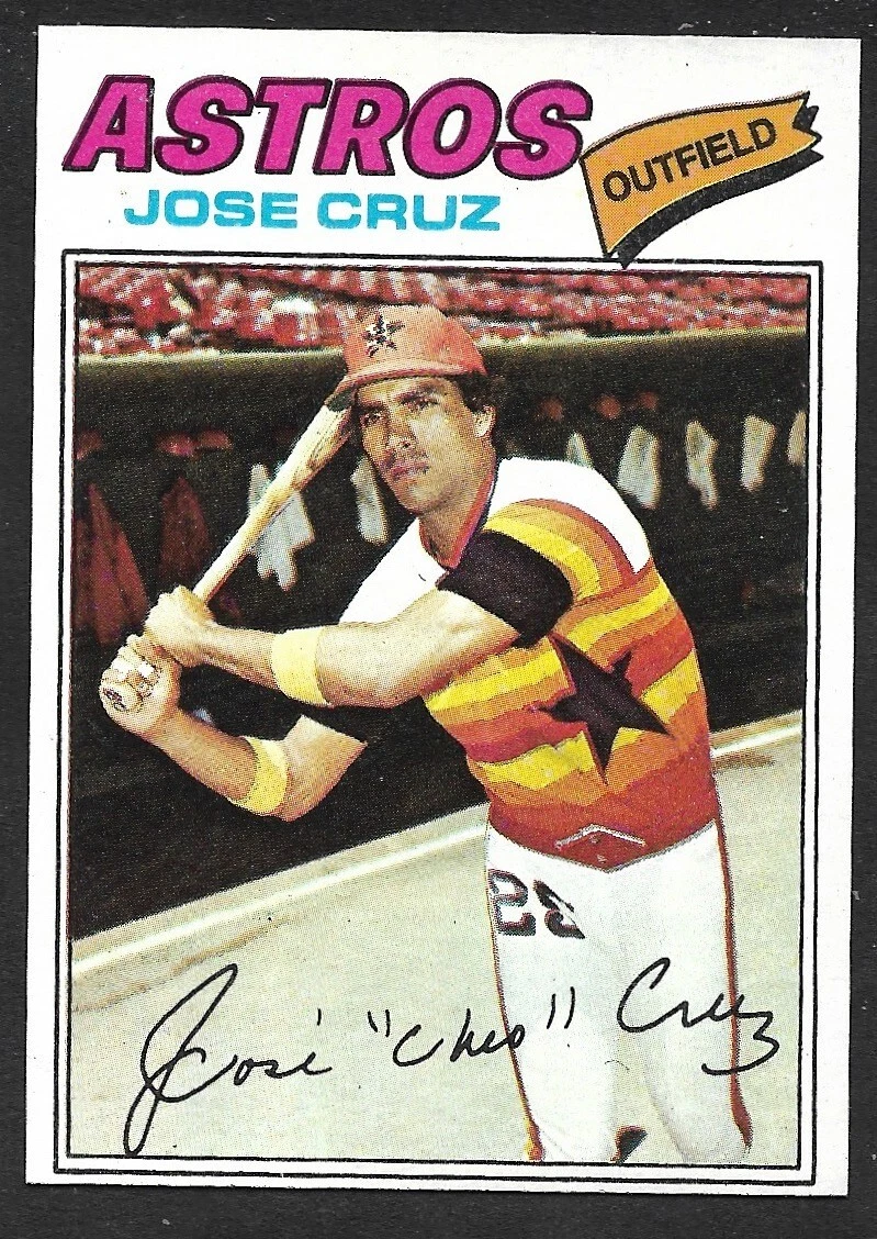 1977 TOPPS #42  Jose Cruz  HOUSTON ASTROS  EX-MINT+   A