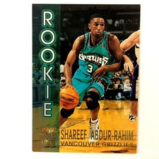 Shareef Abdur-Rahim 1996-97 Topps Stadium Club Rookie Card #1 NBA Grizzlies. rookie card picture