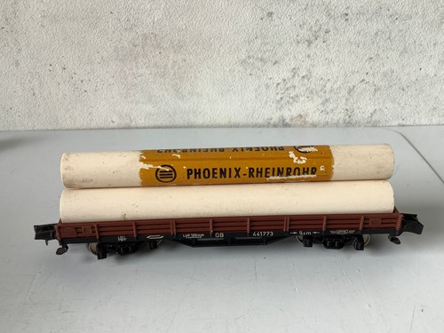 ✅ Rokal TT Niederbordwagen 441773 DB Röhrenladung Phoenix Rheinrohr(DL16-9S4/18) | Zustand: Gebraucht
