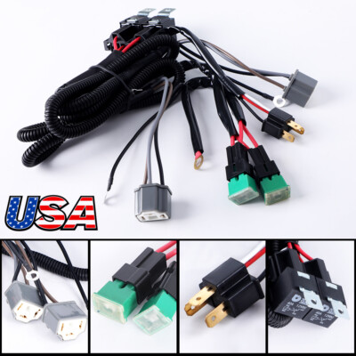 Headlight Harness H4 Relay H6054 Adapter for Toyota 95-97 Tacoma 88-95 Pickup