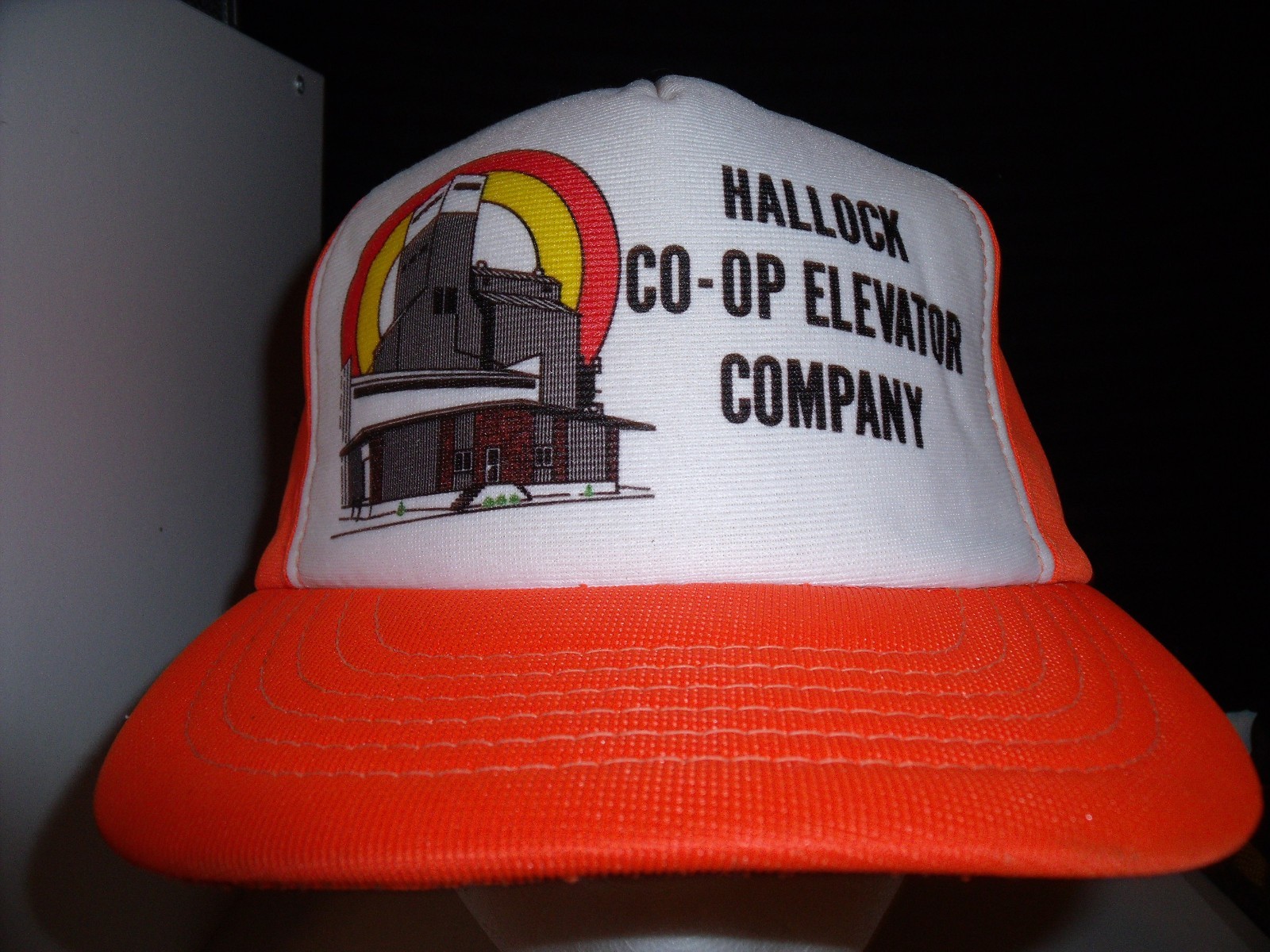 Vintage HALLOCK ELEVATOR MINNESOTA Snapback Trucker Baseball Cap