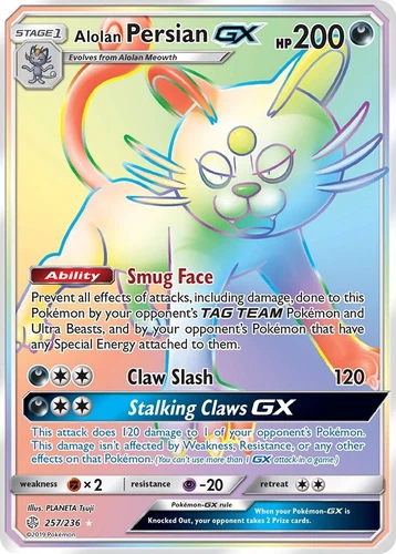 Alolan Persian GX 257/236 Sm-Cosmic Eclipse