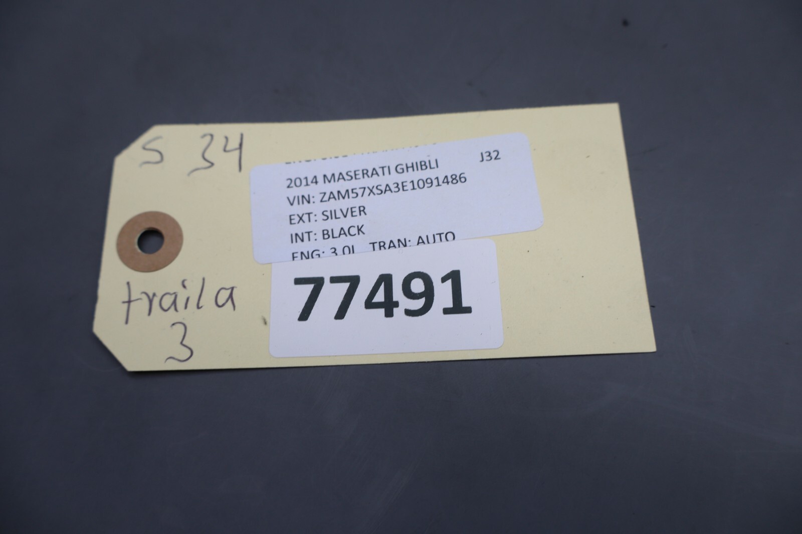 14-22 Maserati Ghibli M157 Rear Right Passenger Side Interior Door Panel Oem