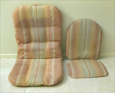 2 X Cushions For Outdoor Chairs Matching Striped