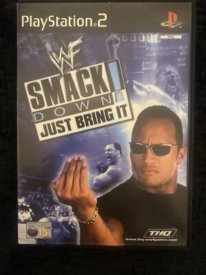 WWE Smackdown Just Bring It, komplett mit Handbuch, PS2, PAL UK Format, gebraucht