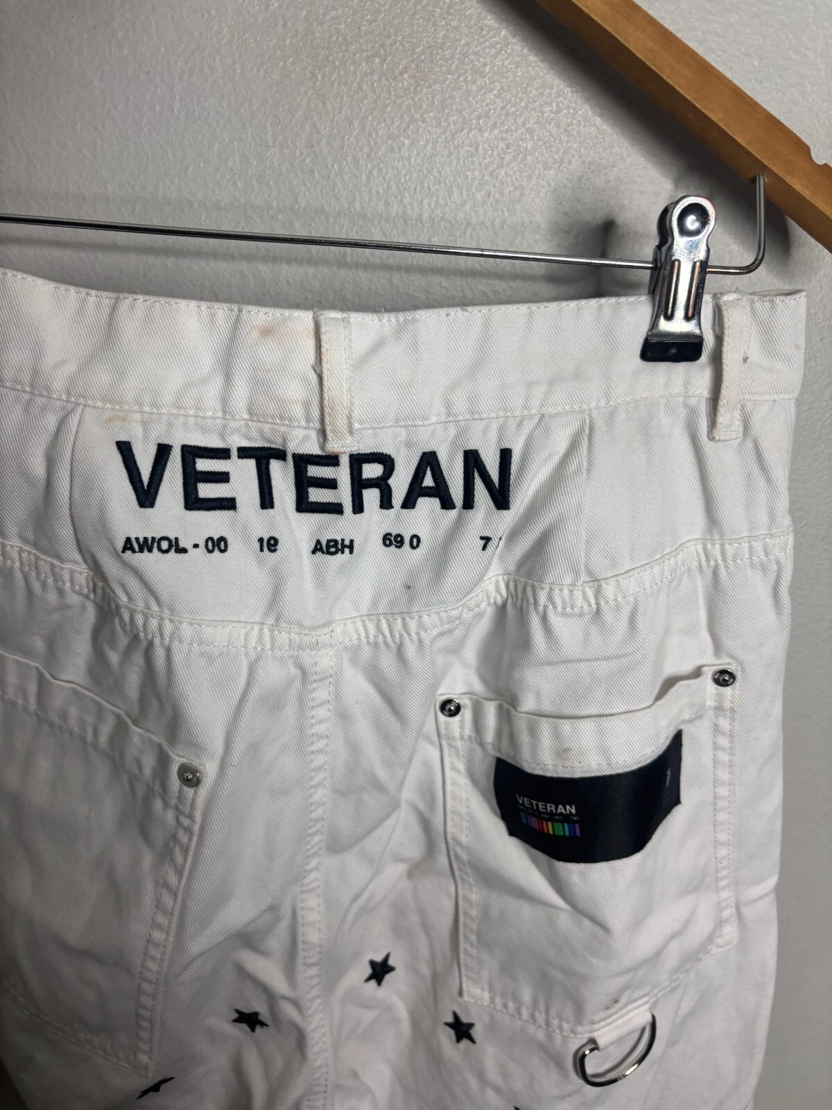 HBA (HOOD BY AIR) Jeans Uomo Cappuccio By Air HBA Taglia 26 Bianco 5988