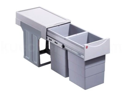 Hailo Abfallsammler 3666811 Swing Tandem 2x 15 Ltr Einbau Mülleimer Abfalleimer - Bild 1 von 4