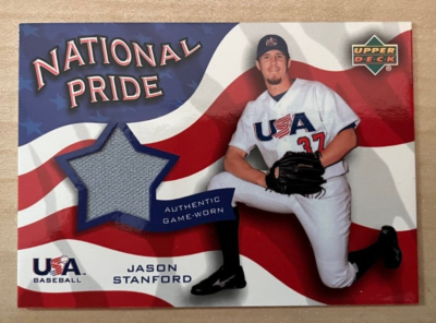 2004 Upper Deck Jason Stanford U.S.A Jersey Card | eBay
