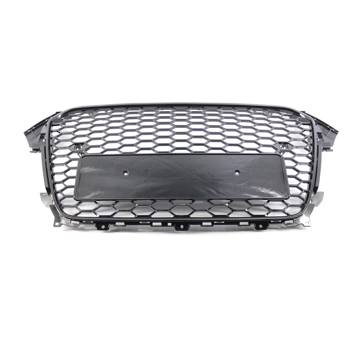 Honeycomb RS4 Style Front Grille+Fog Light Grille Covers For Audi A4 B8.5 13-16