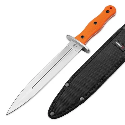 BÖKER PLUS HL Boar Knife Jagdmesser Full Tang 440C TPR Nylon Scheide 02BP0020 - Bild 1 von 4