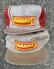Vintage Lot of 2 Snapback Trucker Hat Cap Patch Mesh K Brand USA Seed