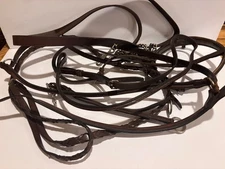 Vintage Leather Horse Tack Lot Straps Reins Bridles Repair Parts