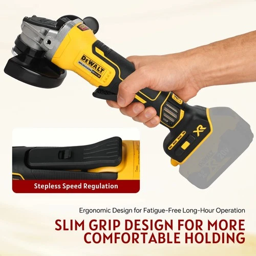 DEWALT DCG405 125mm Flat Head Angle Grinder Bare Tool 18V Brushless Lithium - Picture 2 of 6