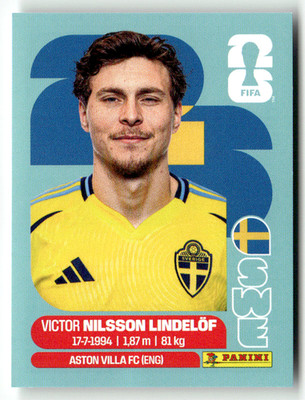 Panini 2026 World Cup Amerika WM Sticker SWE 6 Victor Nilsson Lindelöf Schweden