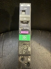 Square D QO 20A 1-Pole Combination GFCI AFCI Circuit Breaker QO120PAFGF New