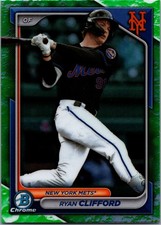 2024 Bowman Chrome Prospects Ryan Clifford #BCP-1 Green